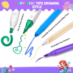 DreamyCandy fine-tip markers deliver precise lines for small details