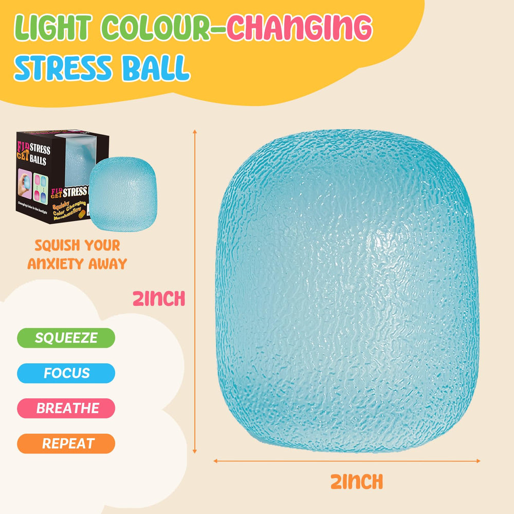 Drephere clear dough squishy fidget ball offers soft tactile relief.