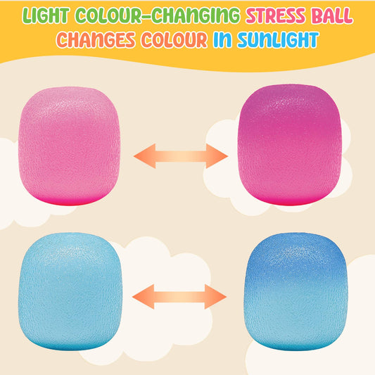 Drephere color-changing sunball showing surface color shift for visual focus cue