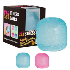Drephere color-changing ice cube stress ball glows in sun for visual focus.