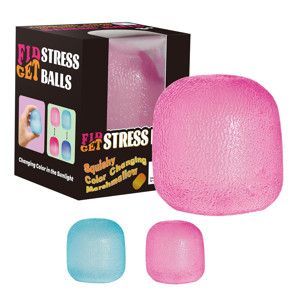 Drephere pink ice-cube stress ball ideal for focus during travel