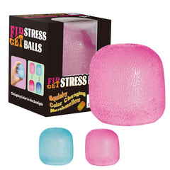 Drephere pink ice-cube stress ball ideal for focus during travel