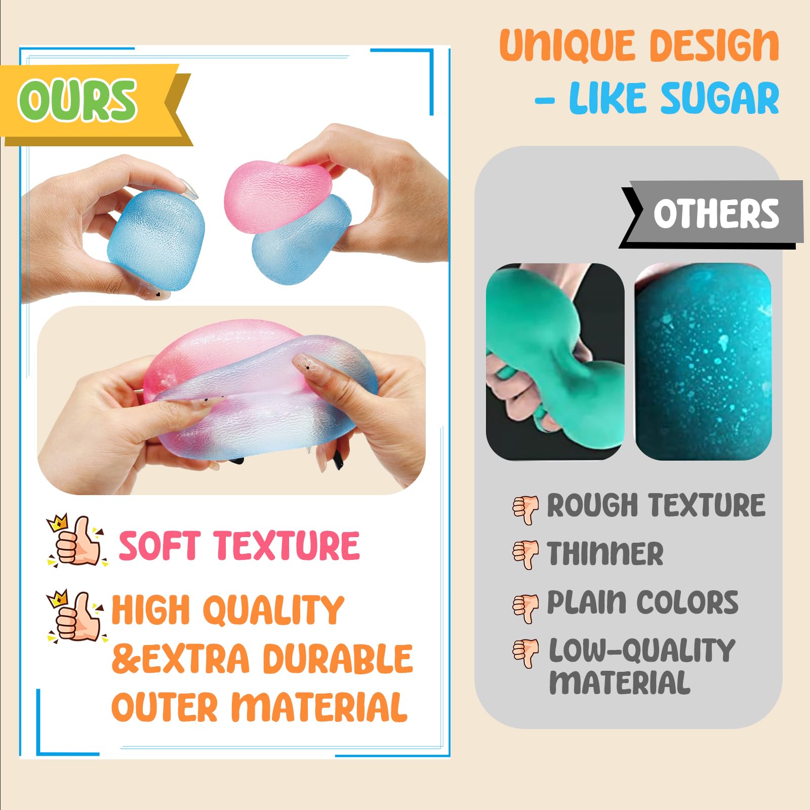 Drephere Portable Sensory Ball fits bags for on-the-go calming moments.