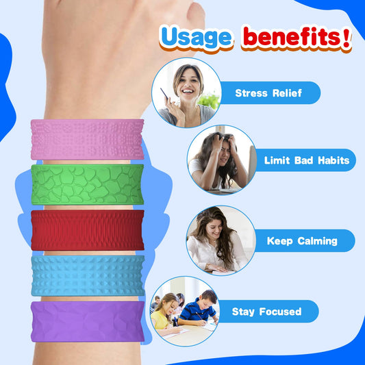 Drephere colorful silicone bracelets offer rainbow energy for classroom focus.