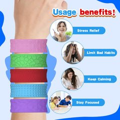 Drephere colorful silicone bracelets offer rainbow energy for classroom focus.
