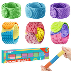 Drephere sensory slap bracelet with rainbow texture for desk focus