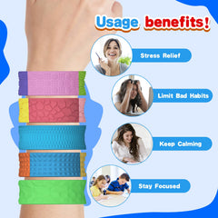 Drephere silicone fidget bracelet offers a soft touch for discreet, on-the-go use