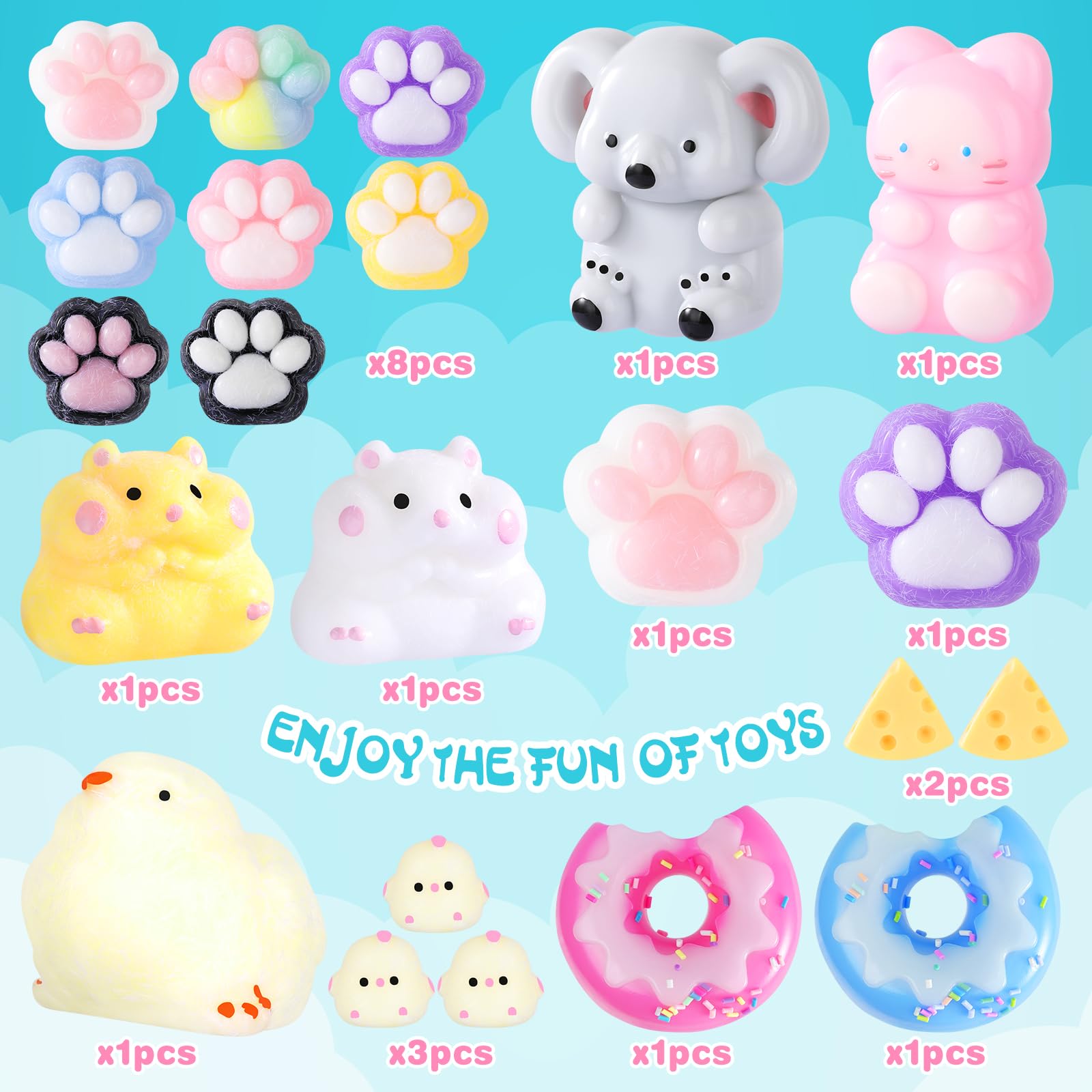 Drephere Taba squishy donut: colorful squeeze toy for focus and calm