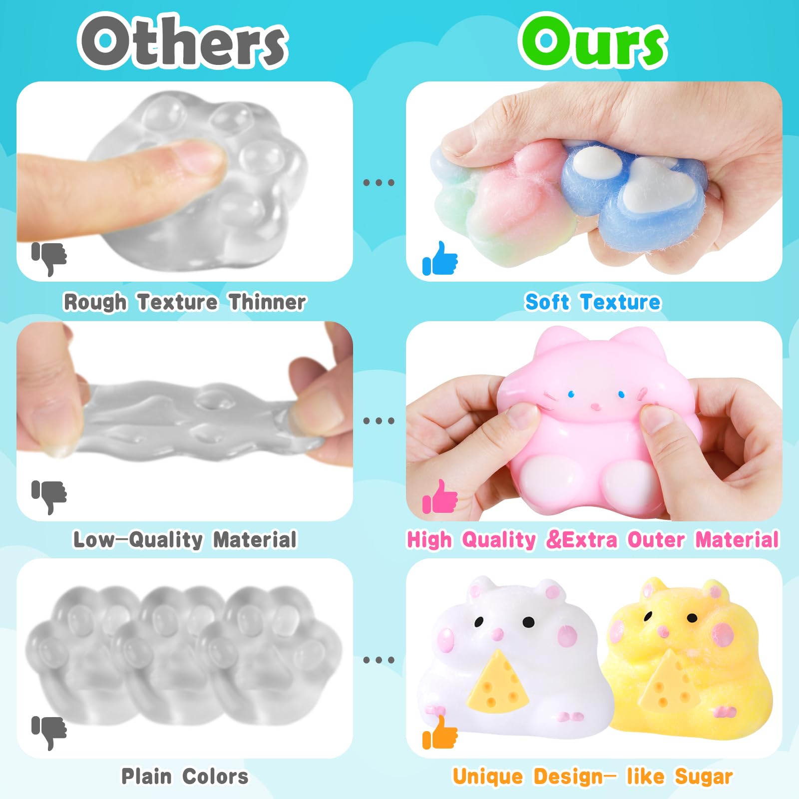Drephere Taba hamster squishy: tactile toy to squeeze during study breaks