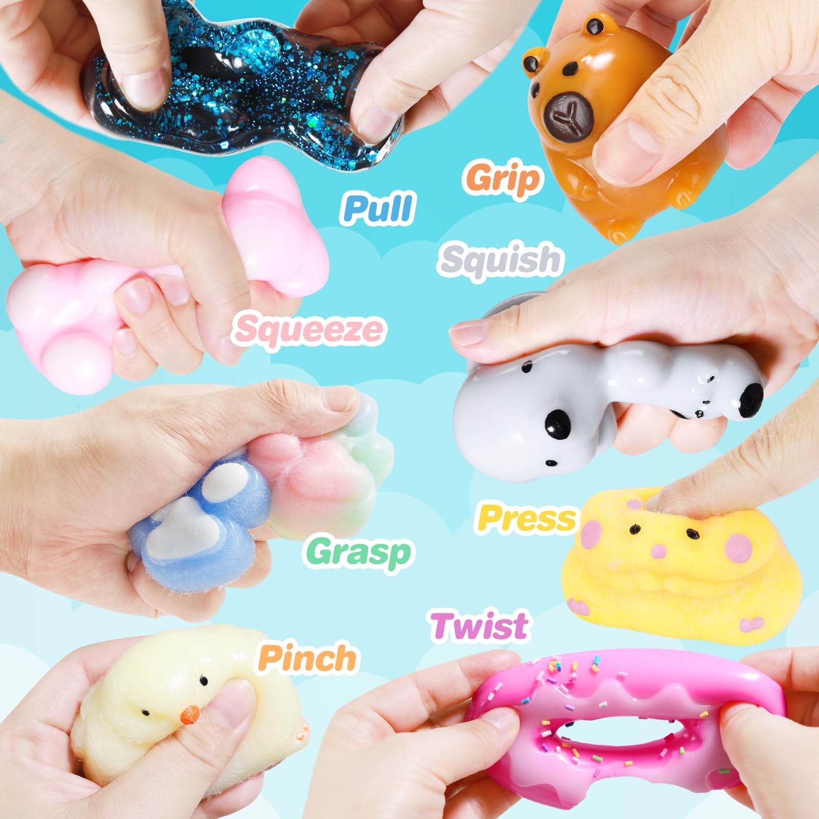 Drephere Taba squishy mini chick: pocket sized fidget for on the go calm