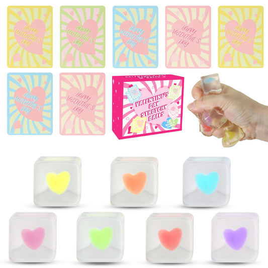 Drephere Valentines heart cubes red provide portable desk stress relief and focus.