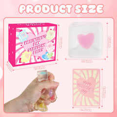 Drephere Valentines heart cubes yellow inspire mindful squeezing sessions.