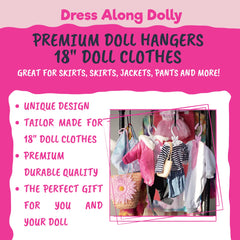 Dress Along Dolly purple hangers 12-pack organizing outfits