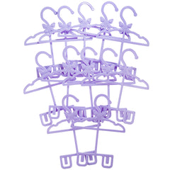 Dress Along Dolly hanger displaying pants and shirt combo for quick outfit changes