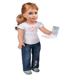 Dress Along Dolly laptop and bag set closed for compact storage.