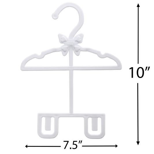 Dress Along Dolly unique hanger design holds dresses, pants, and shirts neatly.