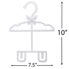 Dress Along Dolly unique hanger design holds dresses, pants, and shirts neatly.