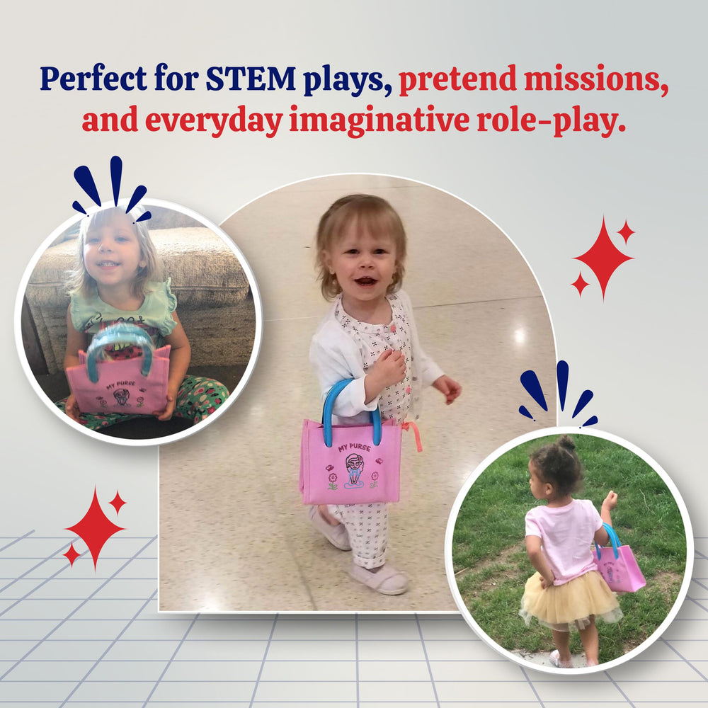 Dress Up America credit card toy enabling safe pretend shopping play.