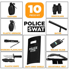 Dress Up America kid-friendly police binoculars enhance surveillance pretend scenarios and focus