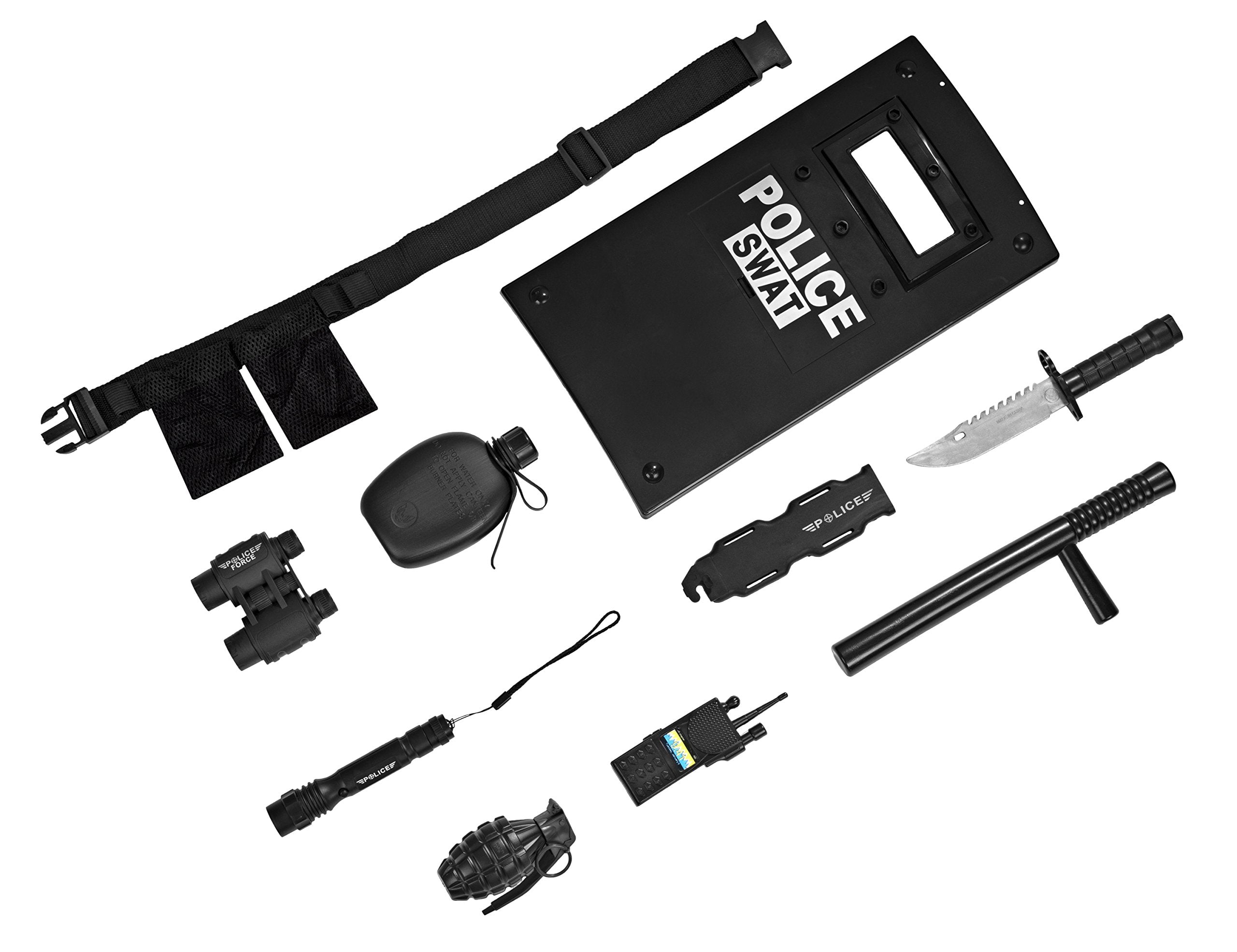 Dress Up America adjustable police belt supporting realistic accessory storage during kid play