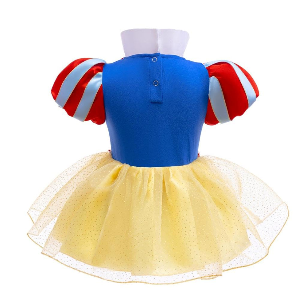 Dressy Daisy princess dress back view showing easy pullover and closure