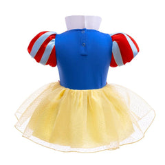 Dressy Daisy princess dress back view showing easy pullover and closure