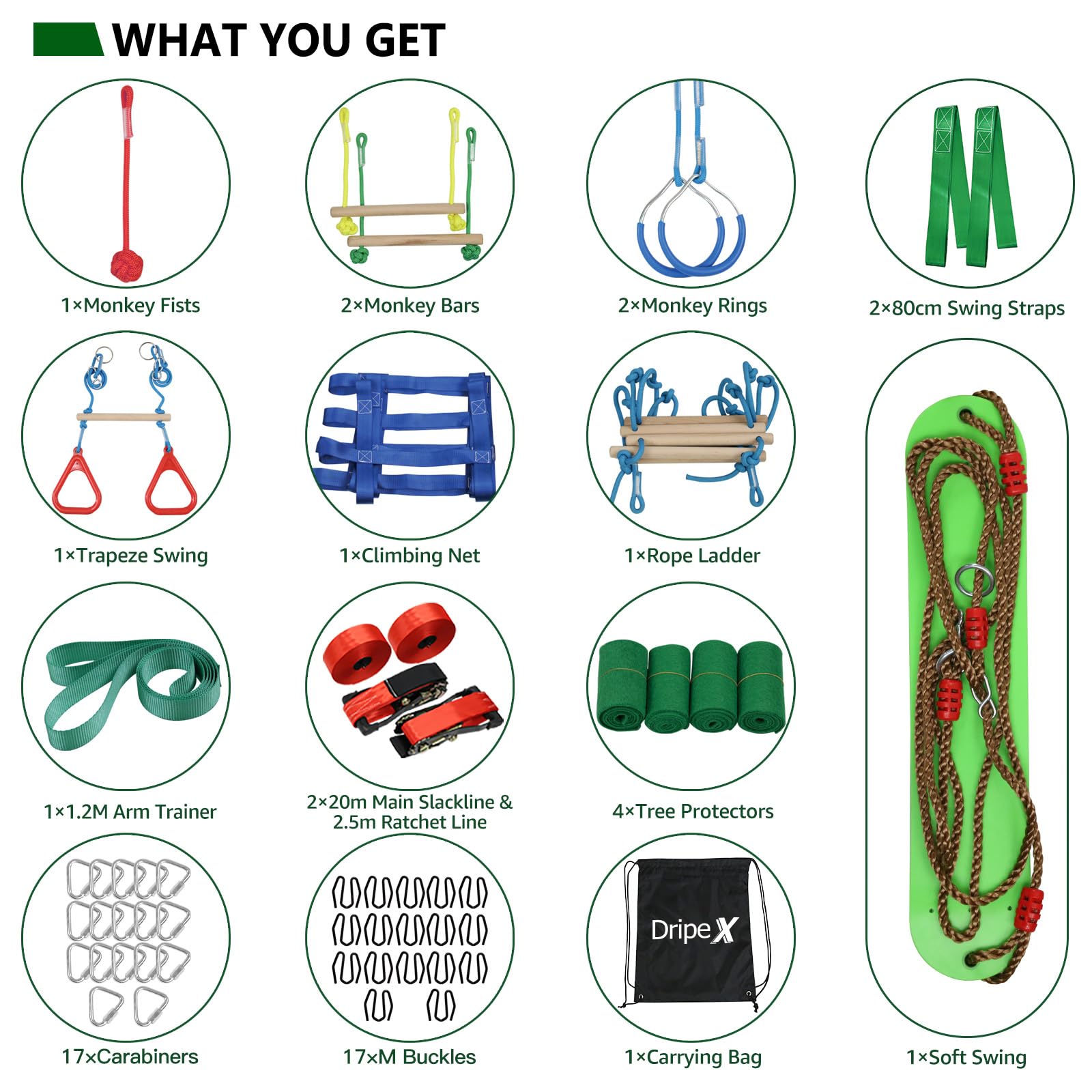Dripex carry bag keeps gear organized for easy transport and storage.
