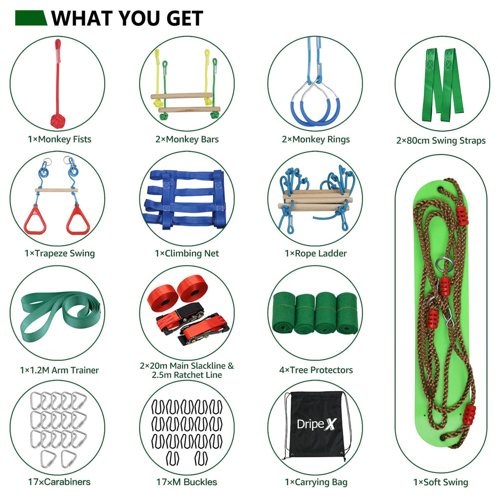 Dripex carry bag keeps gear organized for easy transport and storage.