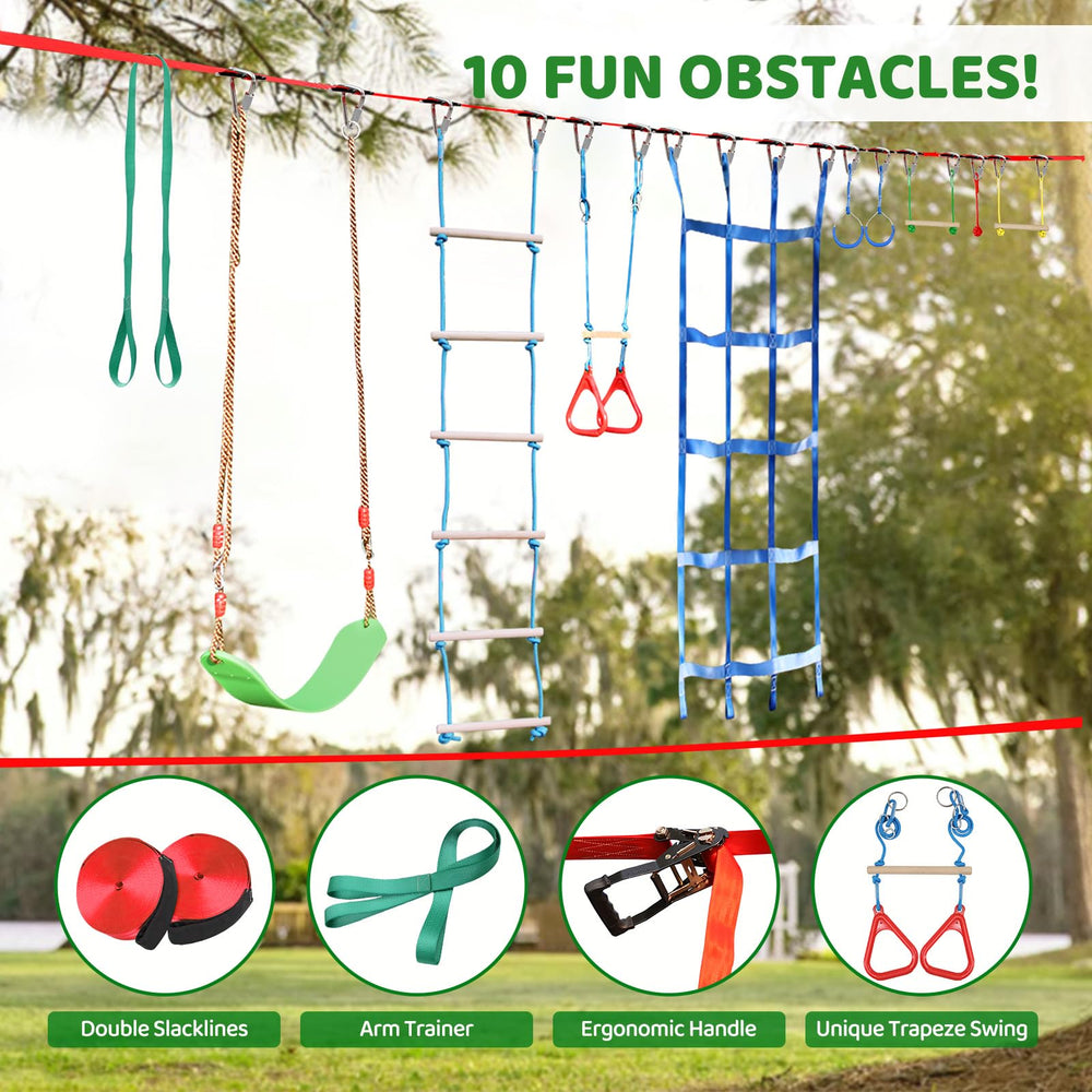 Dripex rope ladder in action enhances upper body coordination and outdoor fun.