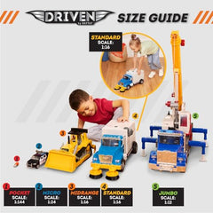 Driven by Battat fire truck sounds provide authentic horn and engine effects for immersive play.