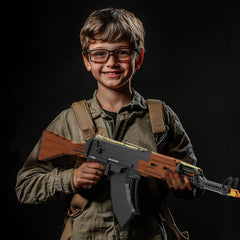 Driveplexpro AKM-47 display-ready set for STEM learning and collection.