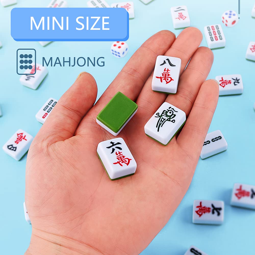 Drizzle instruction manual for beginners included with the pink travel mahjong set.