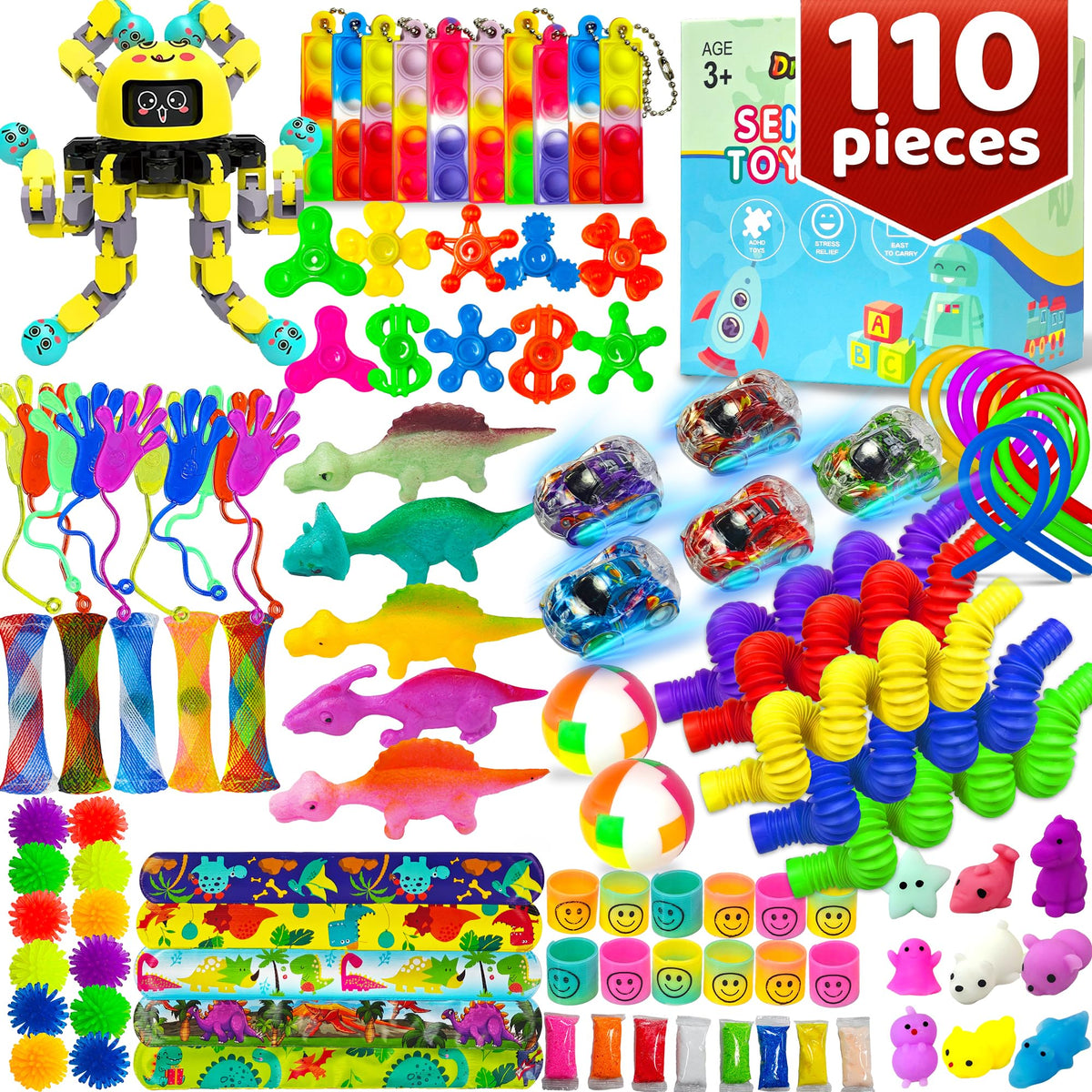 Dr.Kbder 110-pack fidget toys bulk set for classroom and travel