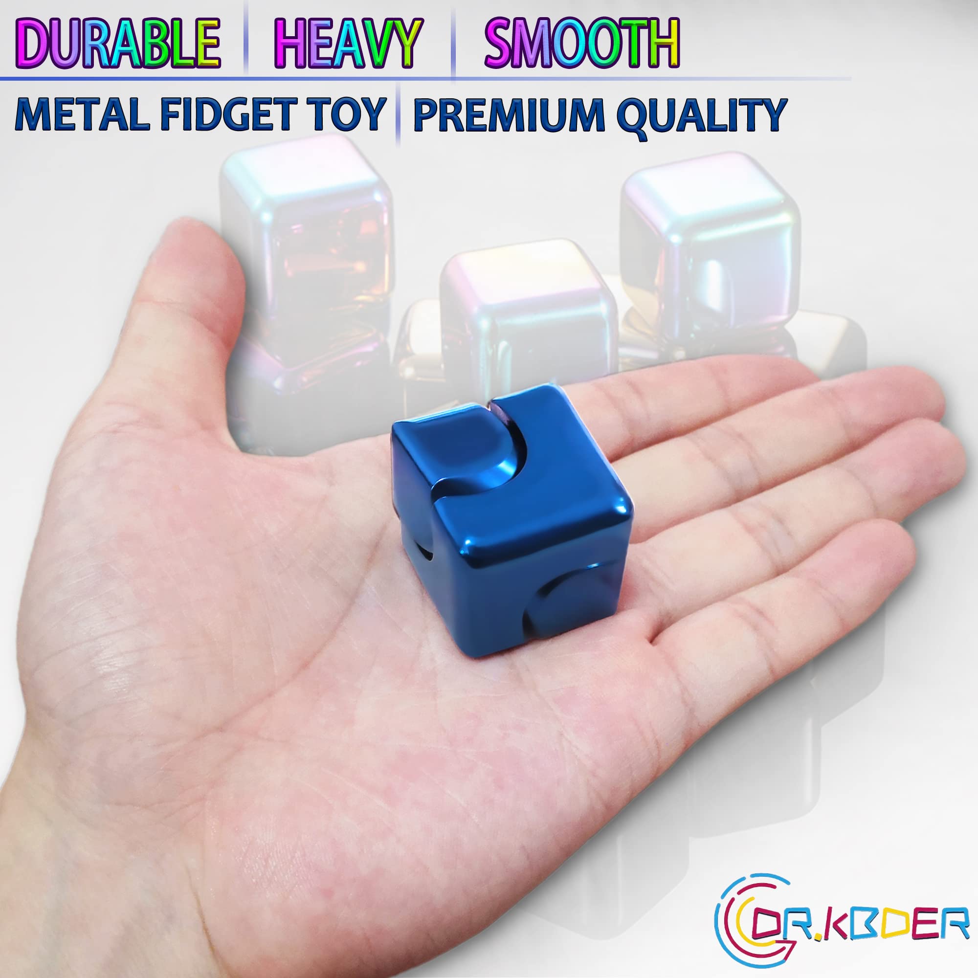 Close-up of Dr.Kbder cube bearing for reliable, quiet spins.
