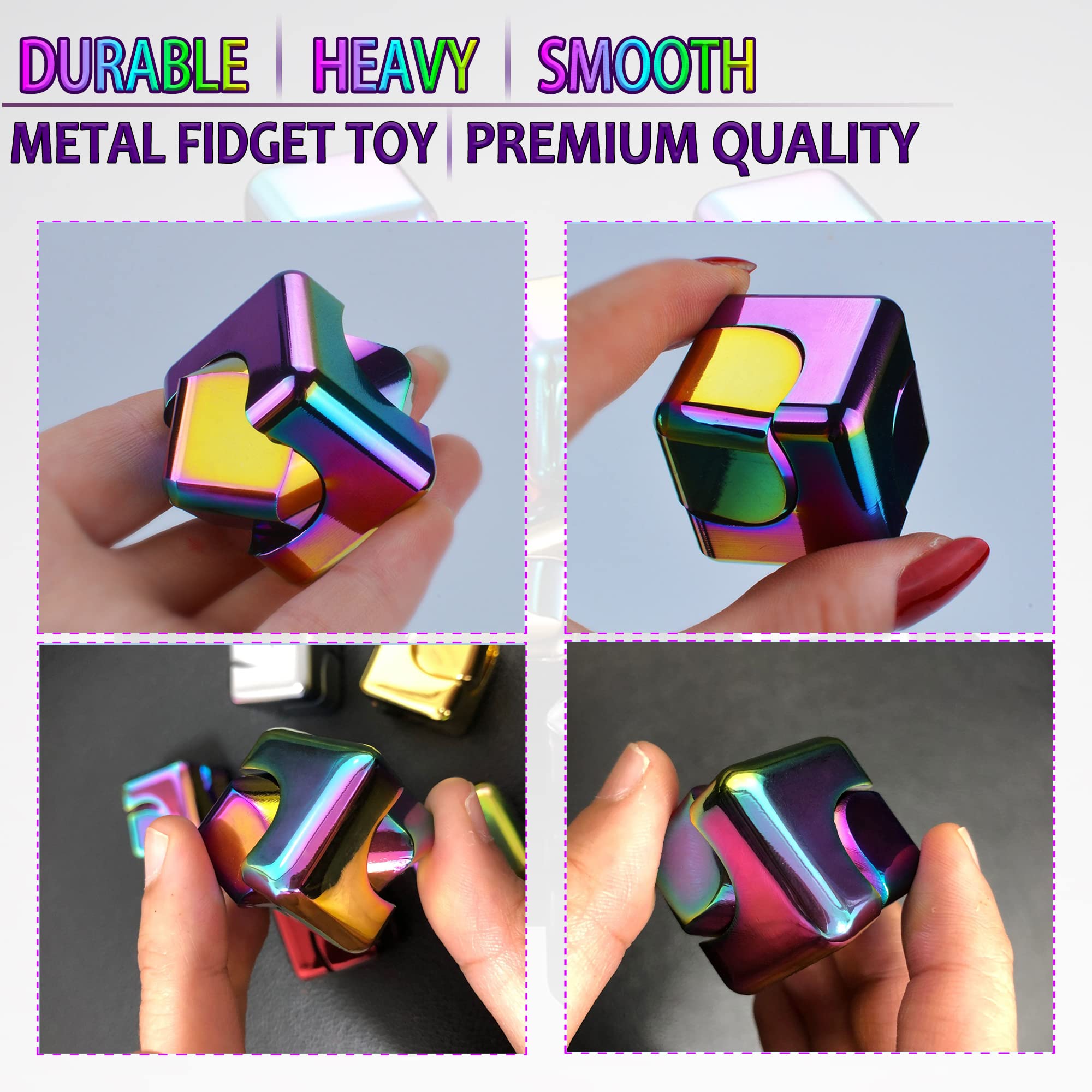 Dr.Kbder fidget cube pocket-size design fits easily in hand and pocket.