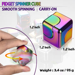 Dr.Kbder fidget cube spinning action demonstrates a quiet, consistent rotation.
