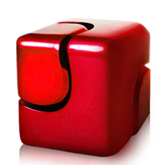 Dr.Kbder Fidget Spinner Cube close-up shows aluminum durable finish for desk toy use.