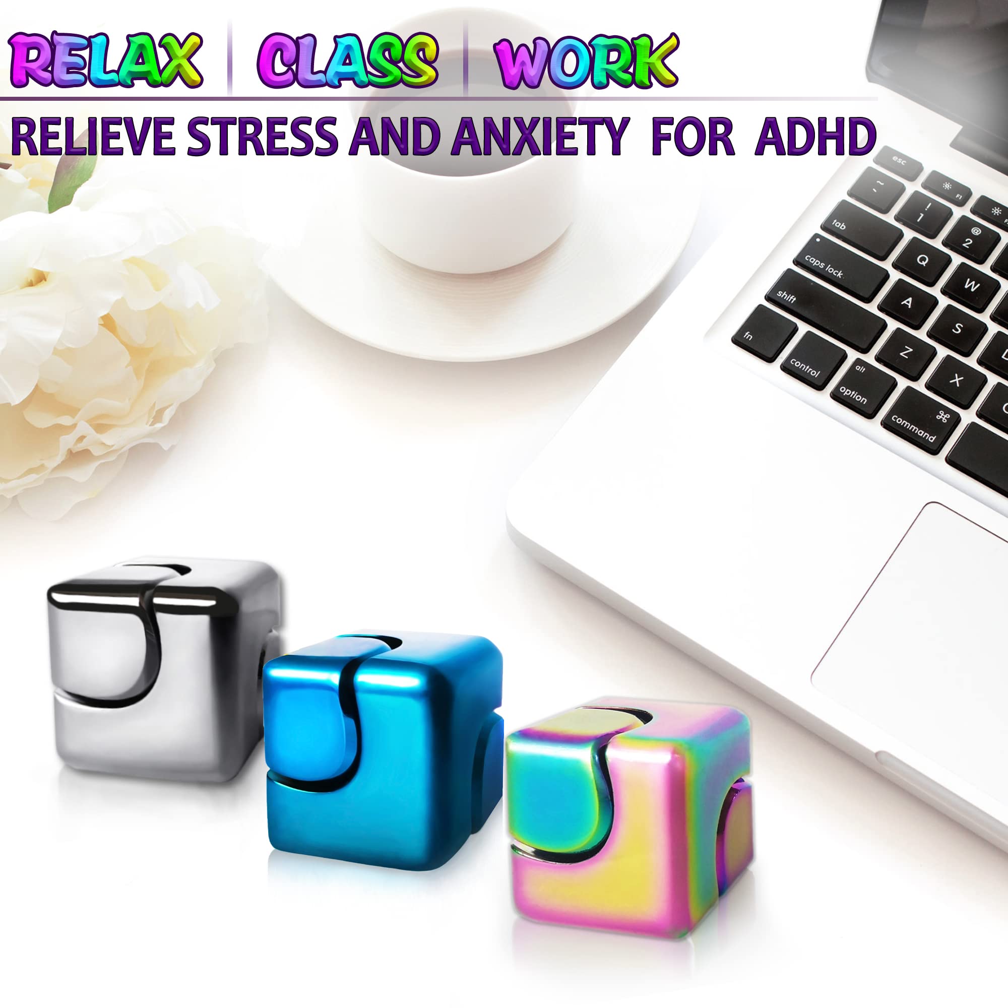 Dr.Kbder fidget spinner cube colorful coatings provide vibrant visual appeal