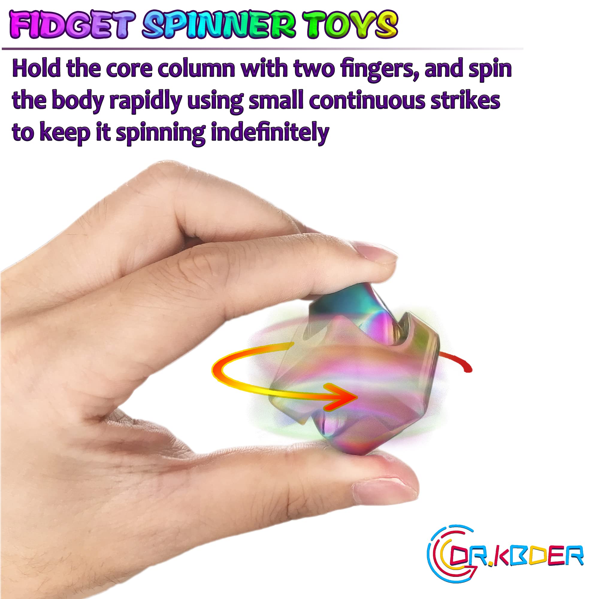 Dr.Kbder fidget spinner cube desktop ornament adds sleek style to your desk