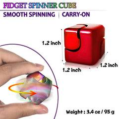 Dr.Kbder Fidget Spinner Cube pocket-size design for on-the-go fidgeting.