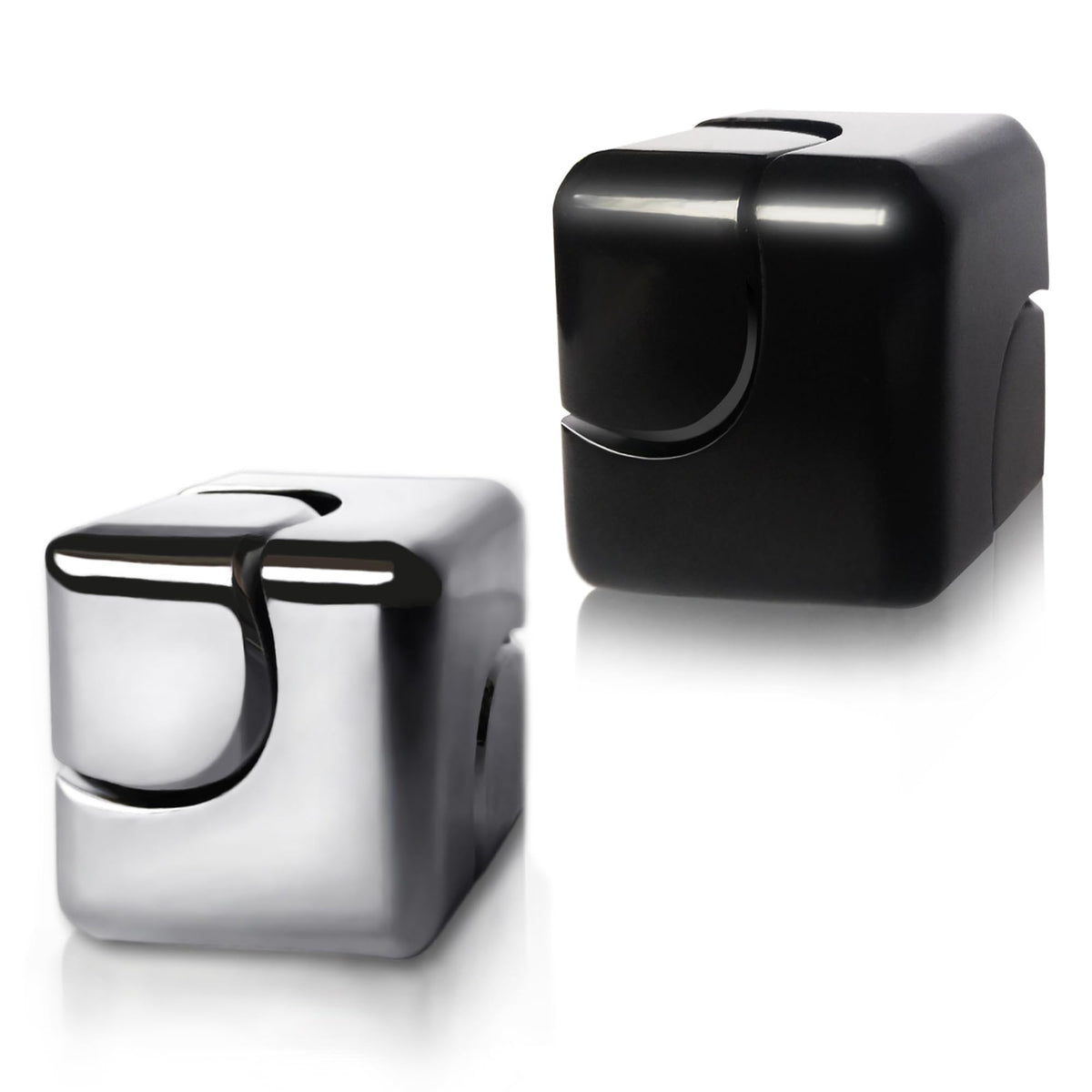 Dr.Kbder fidget spinner cube side view compact metal toy for on the go focus and stress relief.