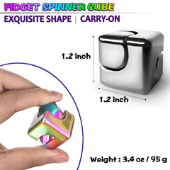 Dr.Kbder fidget spinner cube top view smooth surface for quiet mindful concentration.