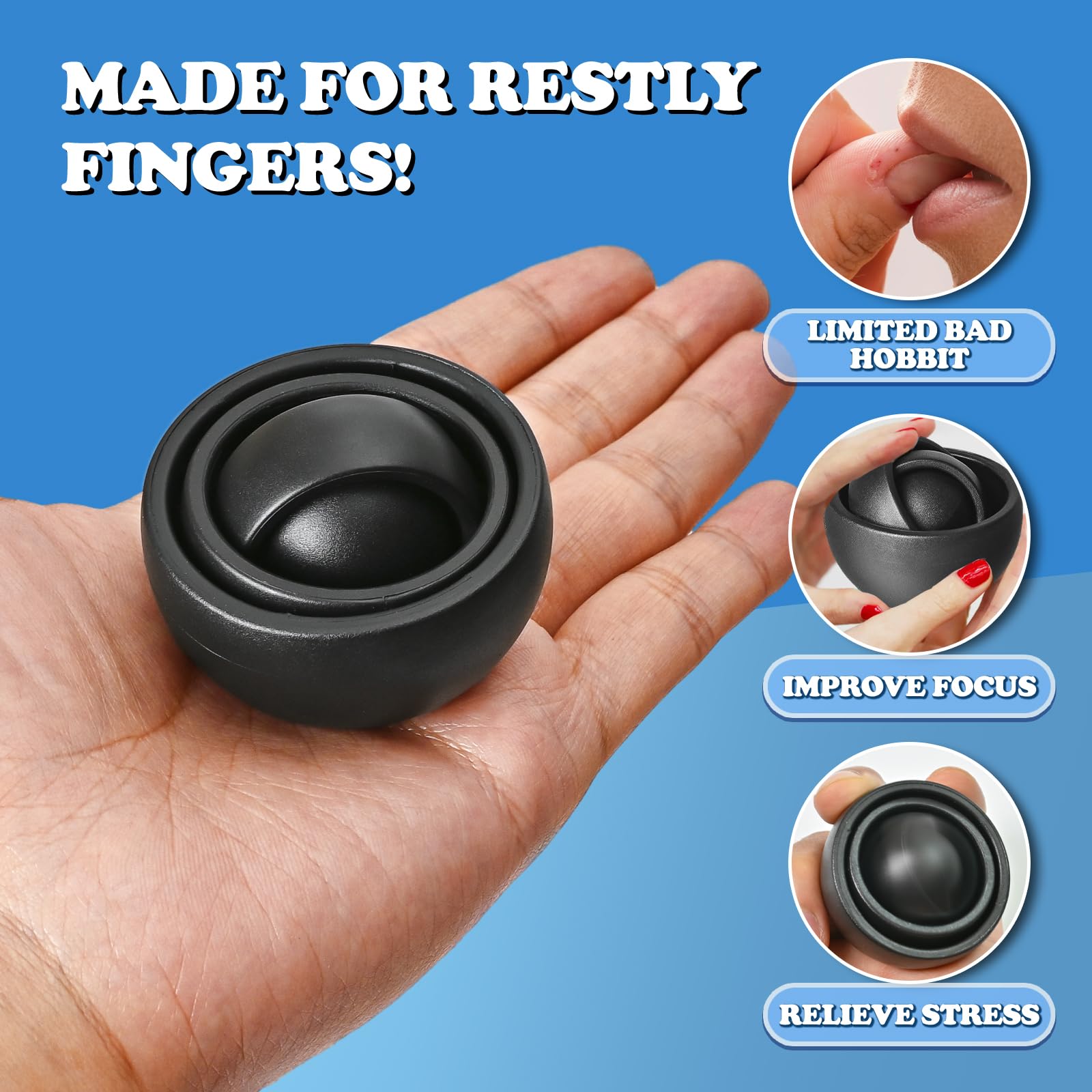 Dr.Kbder fidget spinner ideal for desk, office, and travel.