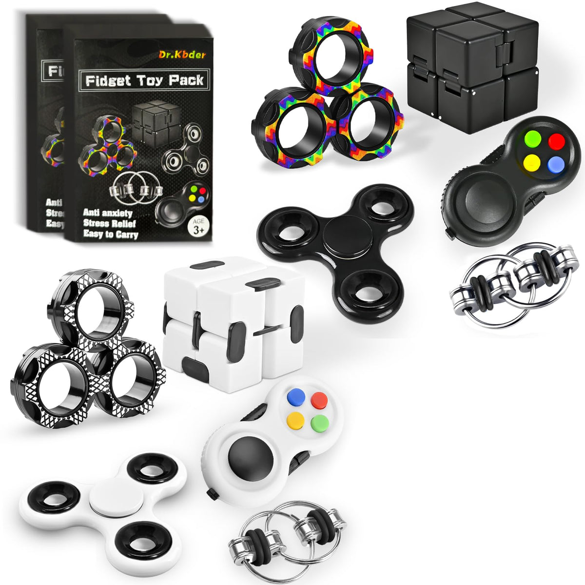 Dr.Kbder Figette Cube Set for focused play and stress relief.
