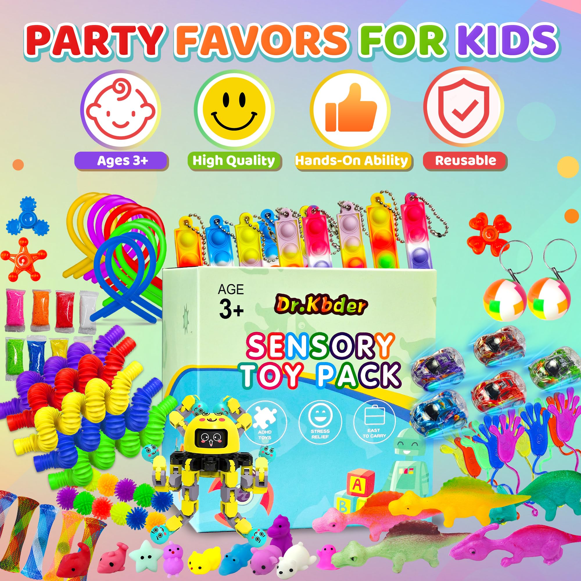 Dr.Kbder pop tubes for fidgety hands and classroom activities