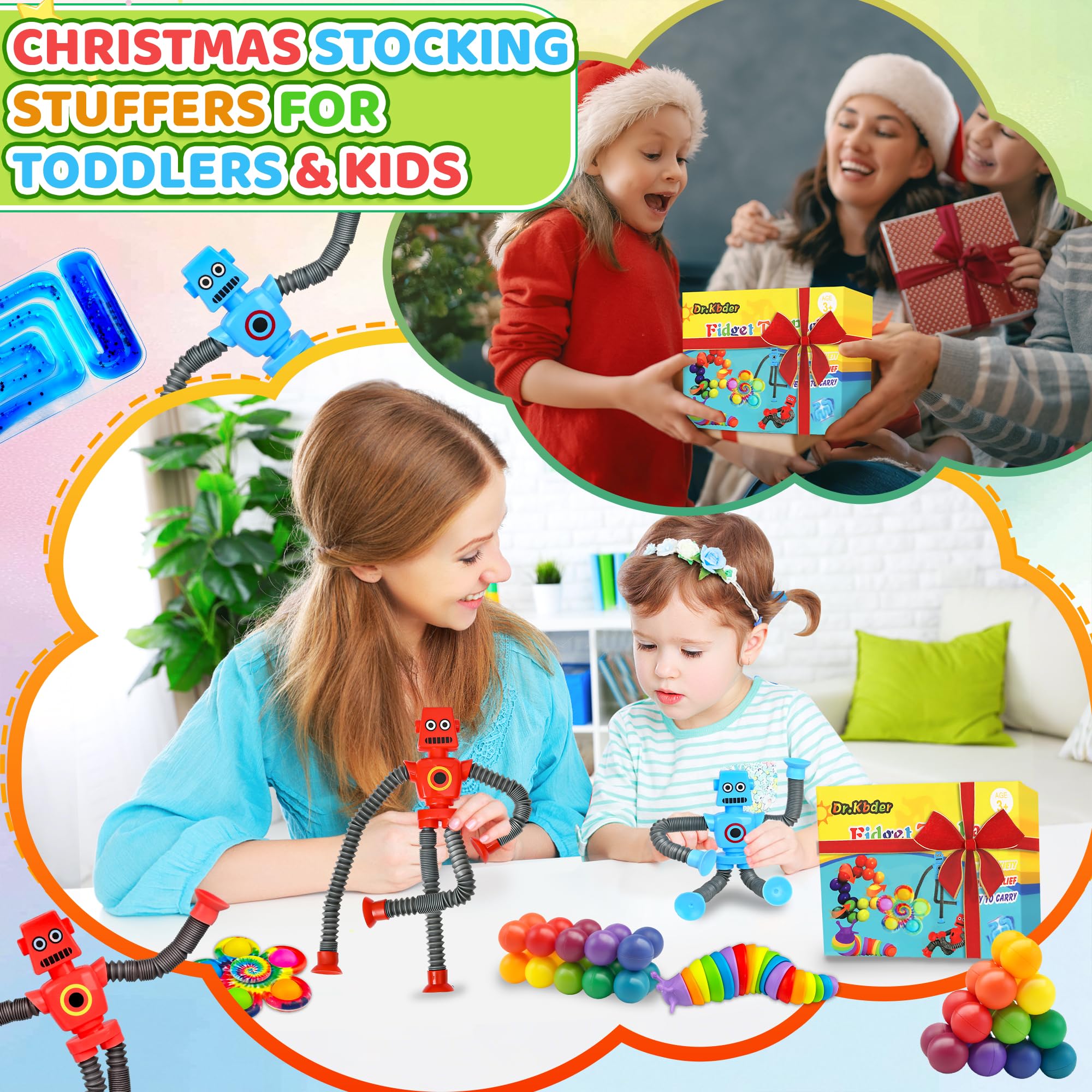 Dr.Kbder travel-friendly fidget toys ideal for car, plane, and restaurant