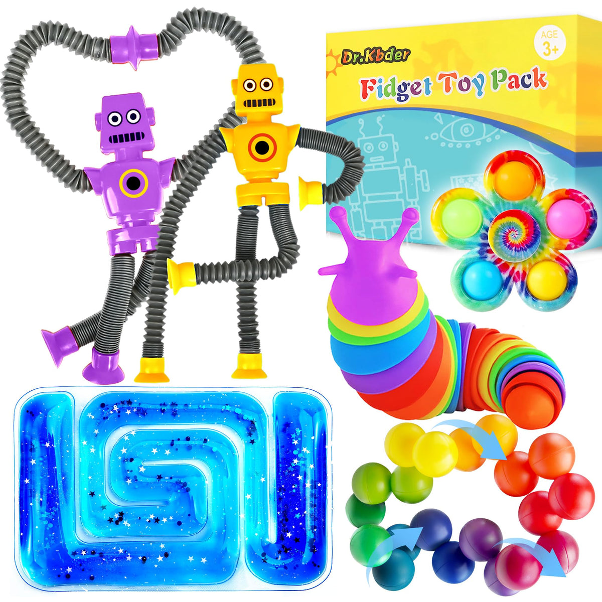 Dr.Kbder water squishy fidget toy for calming sensory play.