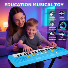 Drmukie kids piano with microphone for interactive play.