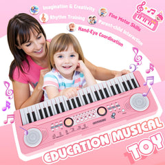 Drmukie kid playing piano promotes creative exploration during playtime