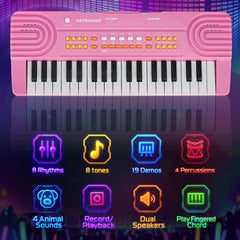 Drmukie portable kids piano on the go for travel